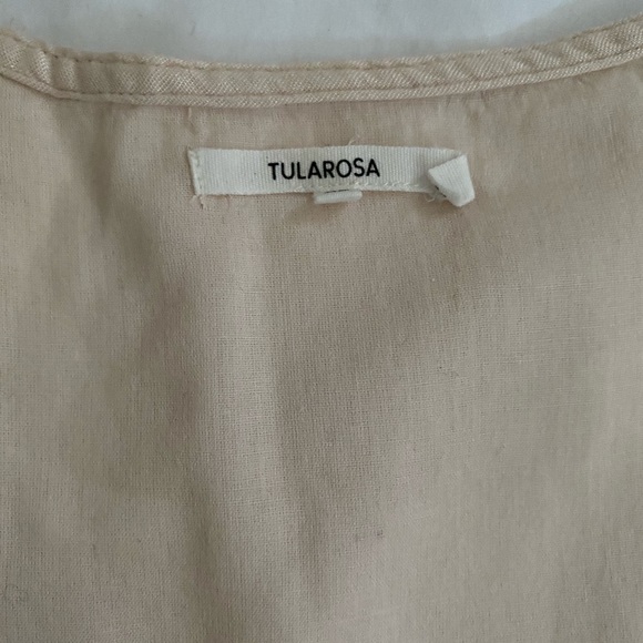 Tularosa blush button up dress, angular appliqué - Picture 3 of 6